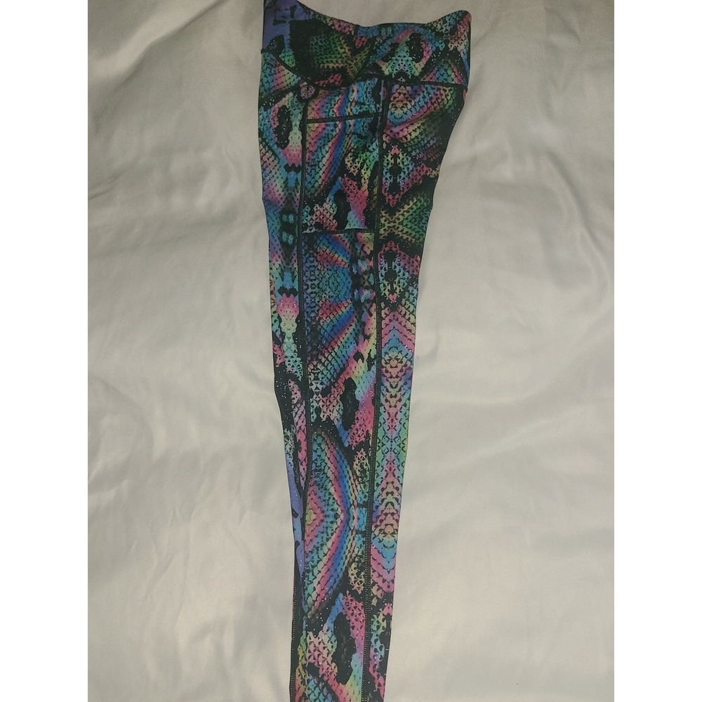 Constantly Varied Gear CVG Rainbow Snakeskin Leggings Pockets XS Squat Proof - Picture 15 of 16